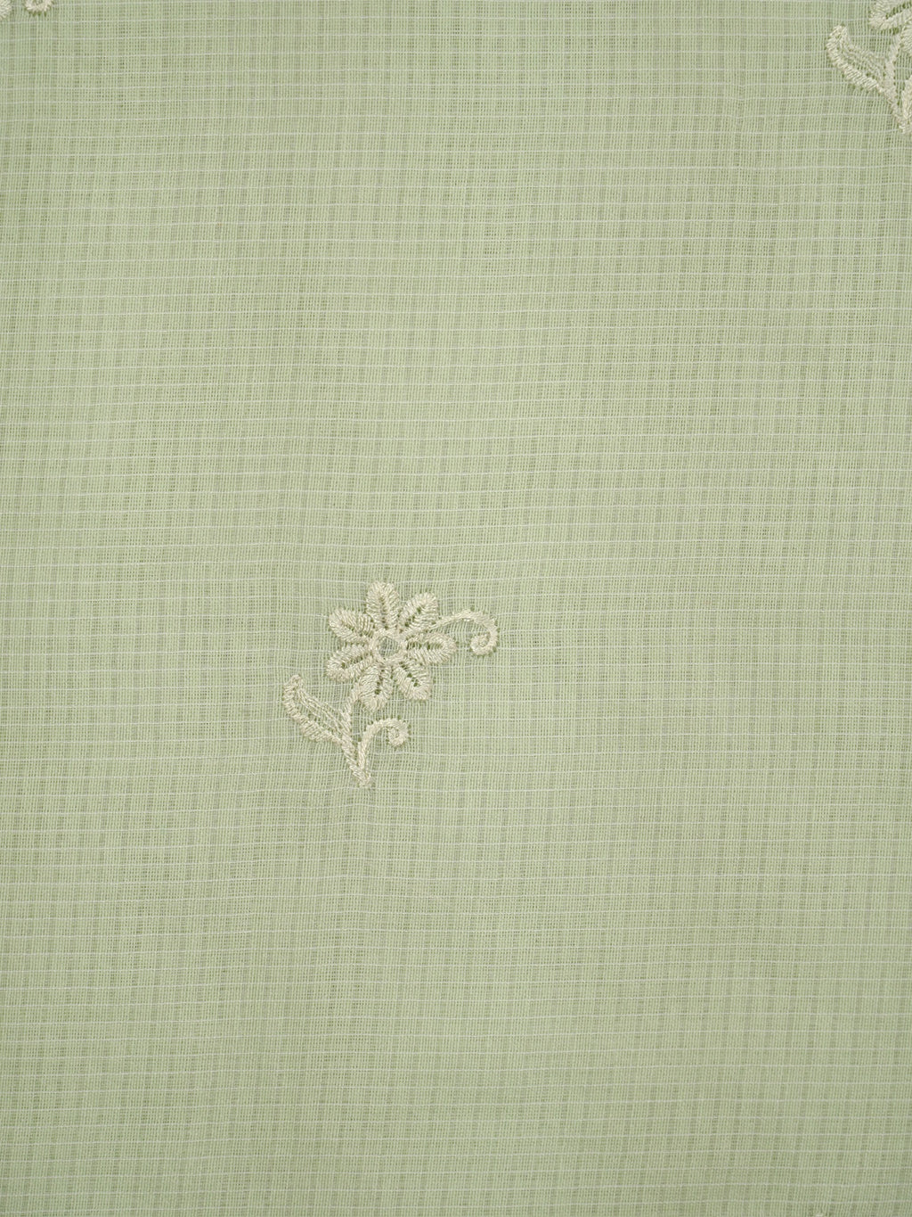 Pista Green Kota Silk Embroidery Saree