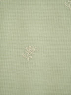 Pista Green Kota Silk Embroidery Saree