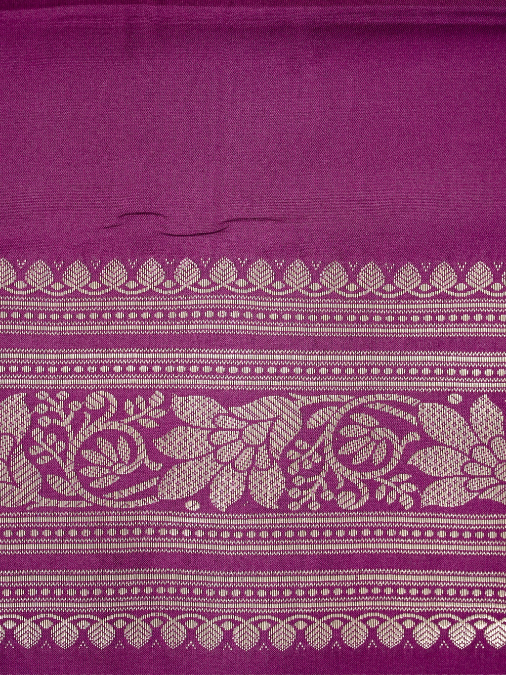 Magenta Purple Banarasi Semi Soft Katan Silk Saree with Silver Zari