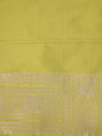 Pistachio Green Banarasi Semi Soft Katan Silk Saree with Silver Zari