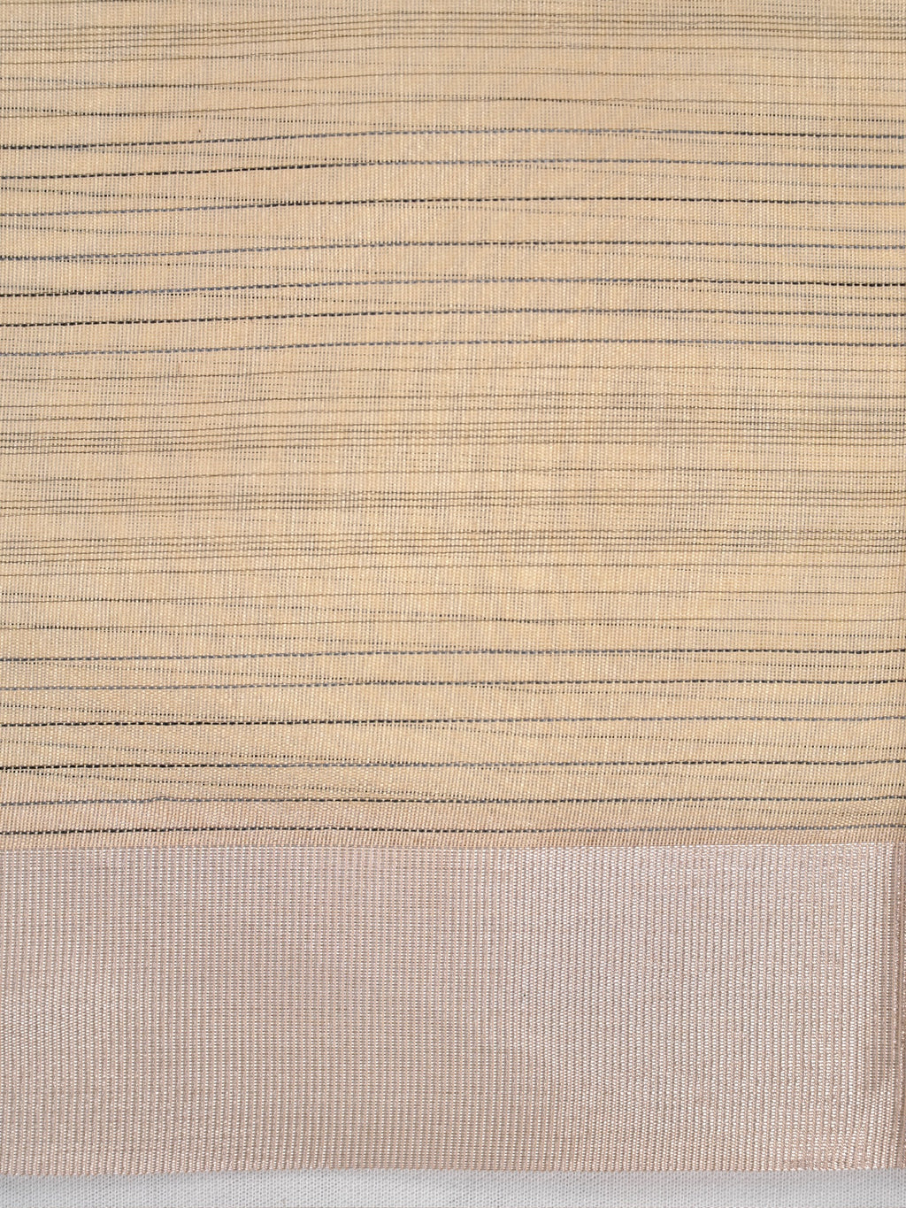 Sage Green & Beige Checked Banarasi Semi Soft Cotton Silk Saree