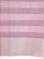 Dusty Pink & White Checked Banarasi Semi Soft Cotton Silk Saree