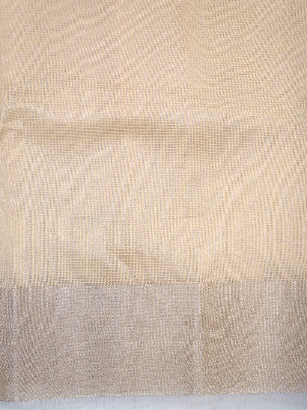 Pastel Sea Green & Beige Banarasi Soft Cotton Silk Saree with Zari Borders