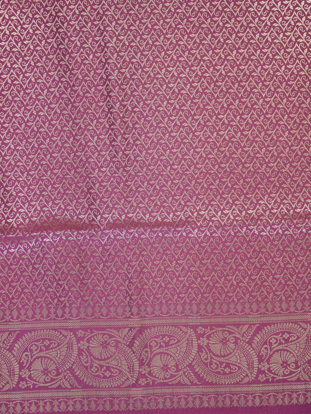 Magenta Banarasi Semi Katan Soft Silk Saree with Meenakari Zari Work