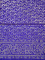 Royal Blue Banarasi Semi Katan Soft Silk Saree with Meenakari Zari Work
