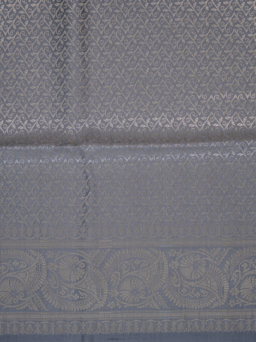 Grey Banarasi Semi Katan Soft Silk Saree with Meenakari Zari Work