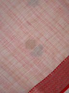 Blush Pink & Coral Banarasi Soft Kota Silk Saree with Zari Work