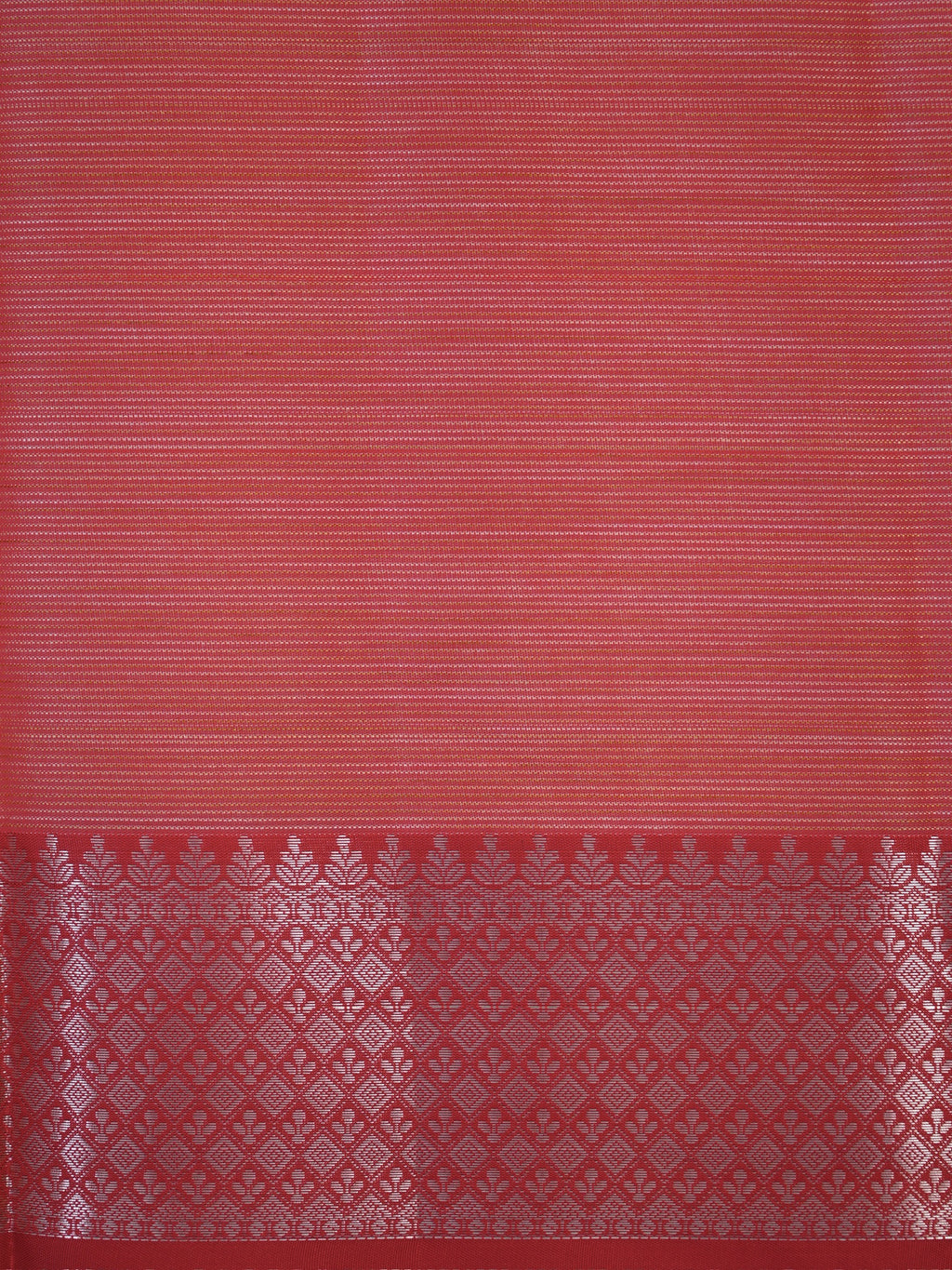 Blush Pink & Coral Banarasi Soft Kota Silk Saree with Zari Work