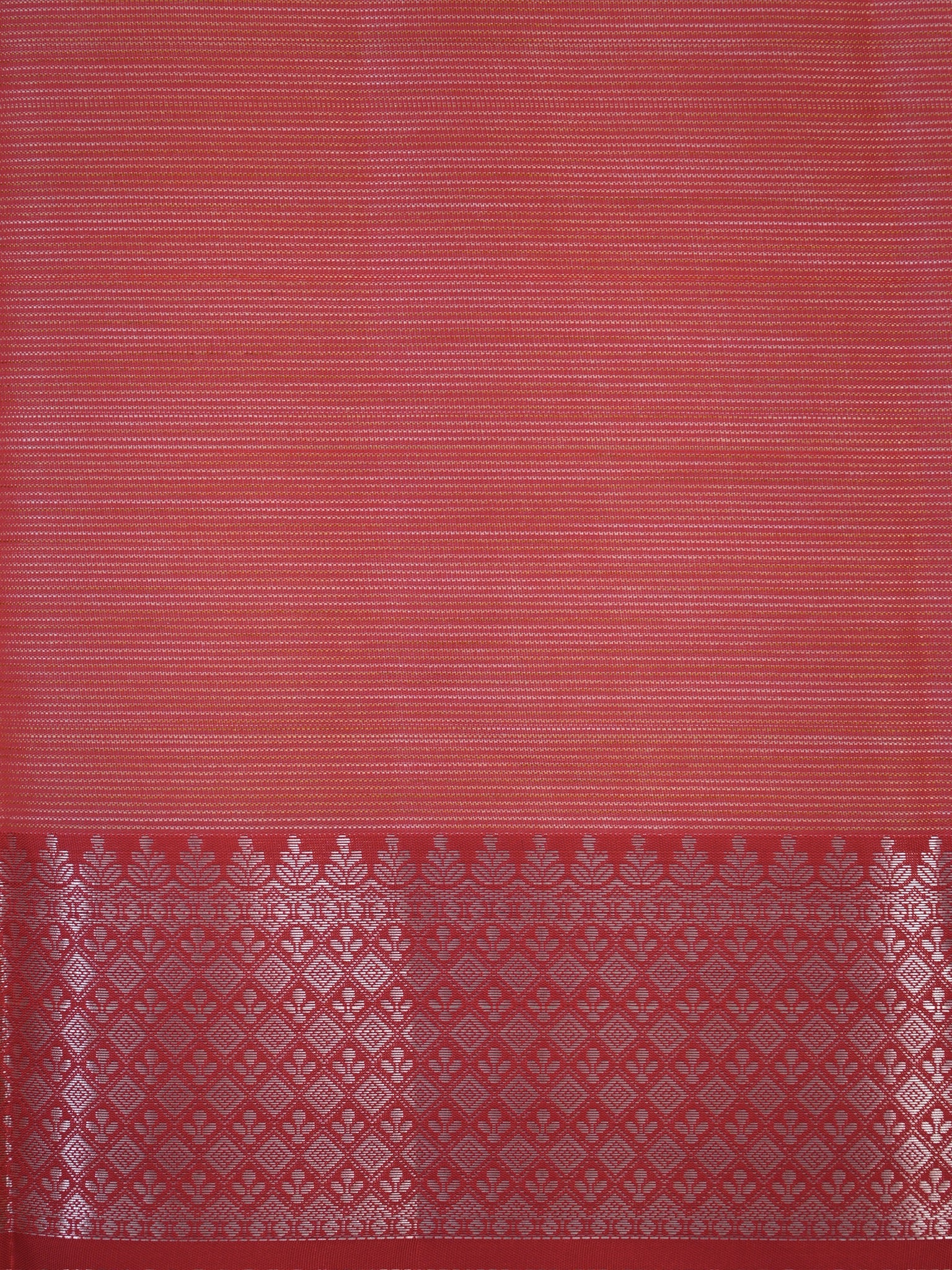 Blush Pink & Coral Banarasi Soft Kota Silk Saree with Zari Work