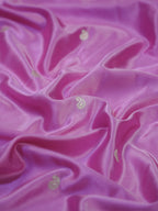 Lilac Orchid Banarasi Mashru Katan Silk Saree with Paisley Motifs