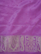 Lilac Orchid Banarasi Mashru Katan Silk Saree with Paisley Motifs