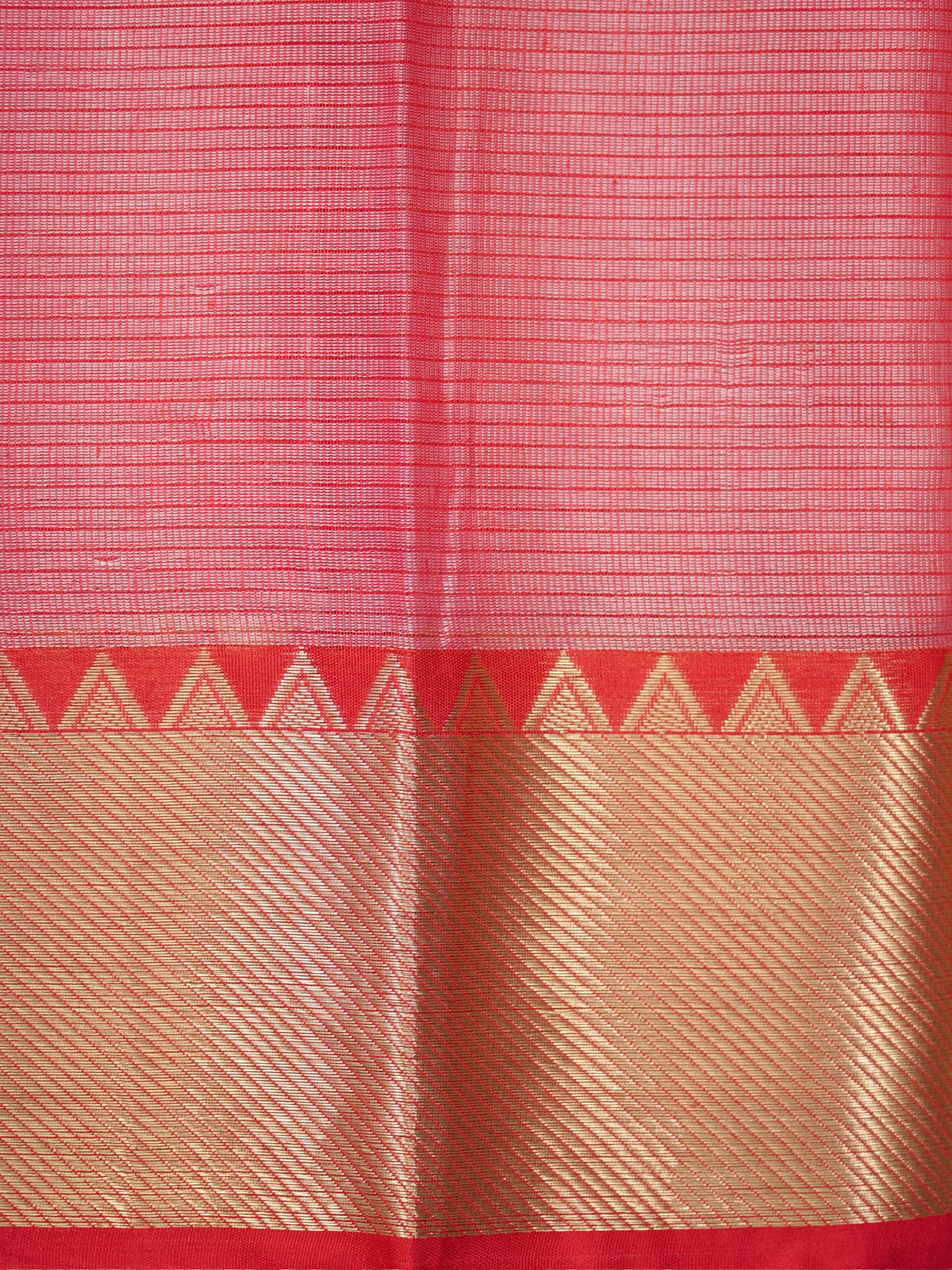 Off-White &  Pink Soft Cotton Floral Embroidered Saree with Zari Border