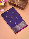 Banarasi Soft Katan Silk Saree – Deep Purple