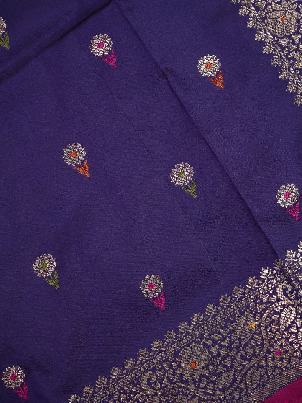 Banarasi Soft Katan Silk Saree – Deep Purple