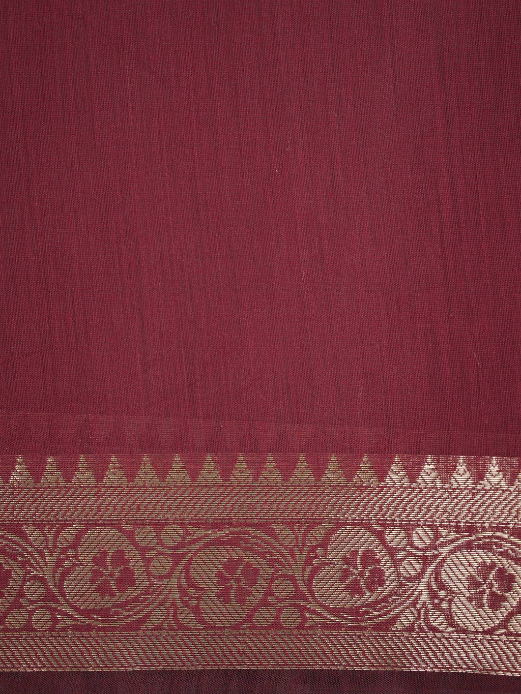 Midnight Black & Maroon Red Banarasi Soft Cotton Silk Saree