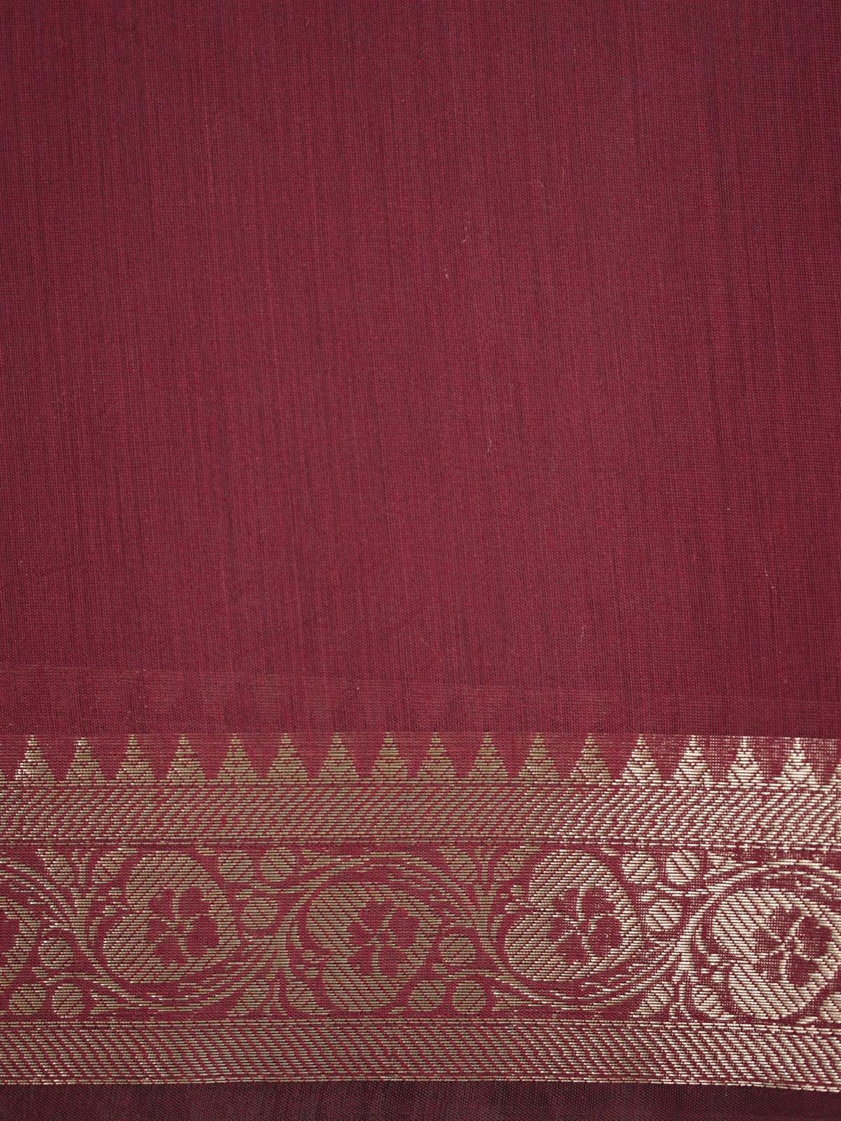 Midnight Black & Maroon Red Banarasi Soft Cotton Silk Saree