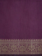 Peacock Teal & Deep Purple Banarasi Soft Cotton Silk Saree