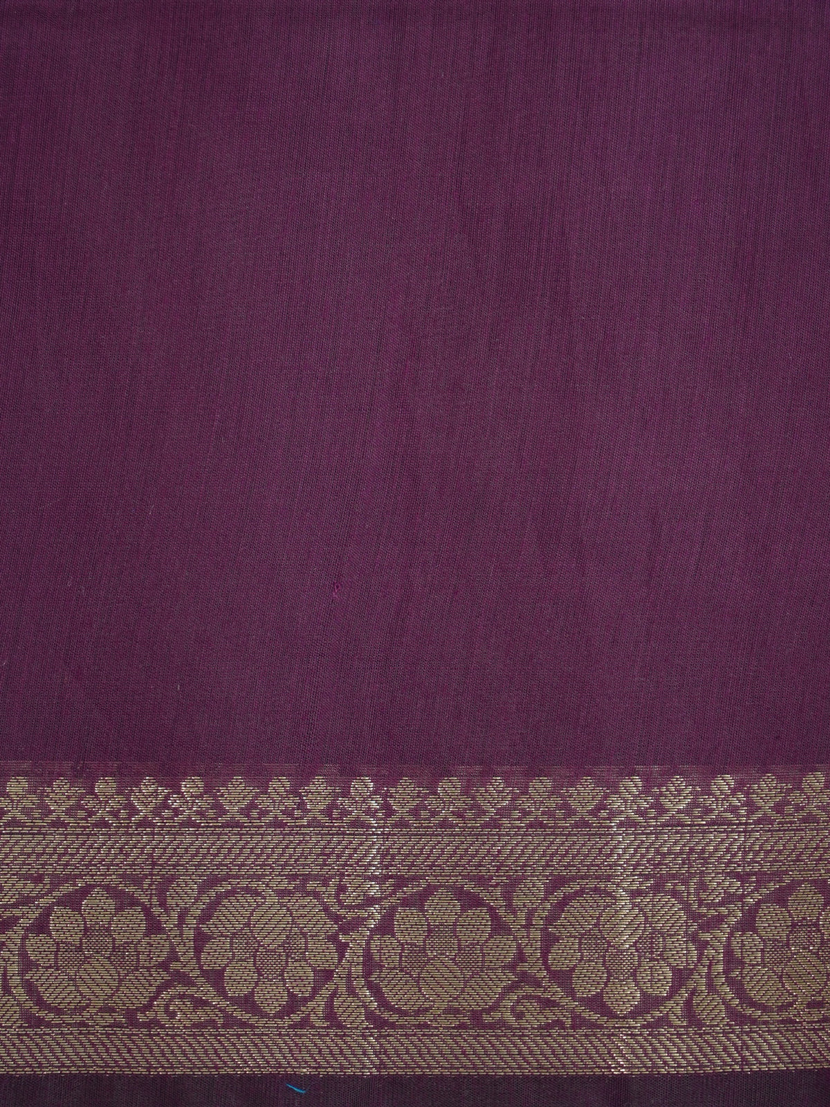 Peacock Teal & Deep Purple Banarasi Soft Cotton Silk Saree