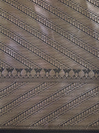 Black Banarasi Soft Katan Silk Saree with Antique Silver Zari