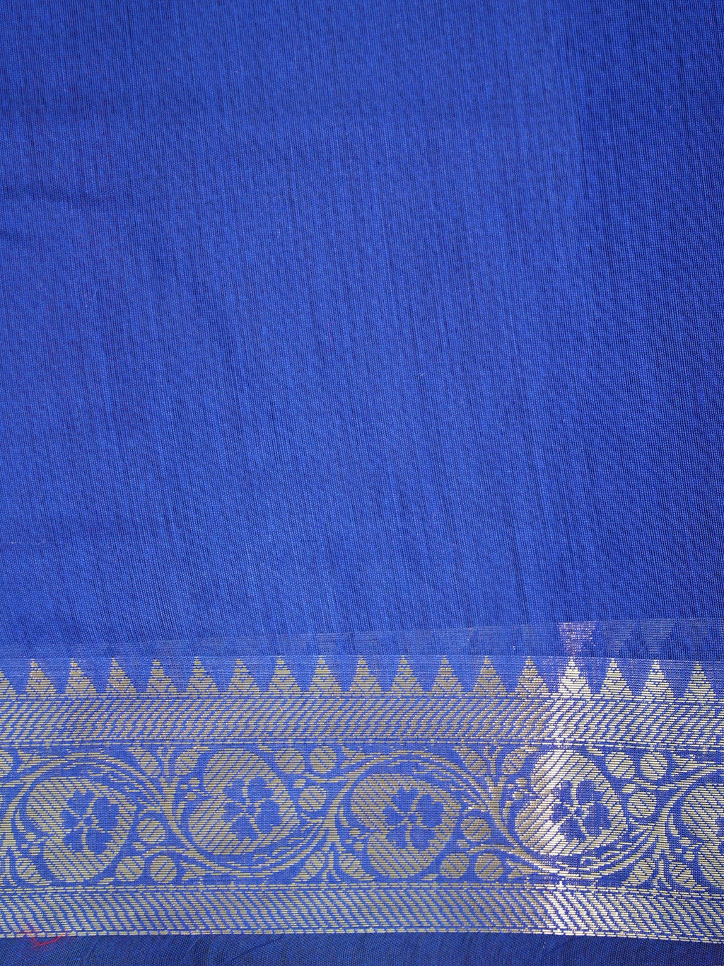 Magenta Pink & Royal Blue Banarasi Soft Cotton Silk Saree
