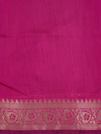 Royal Blue & Magenta Pink Banarasi Soft Cotton Silk Saree