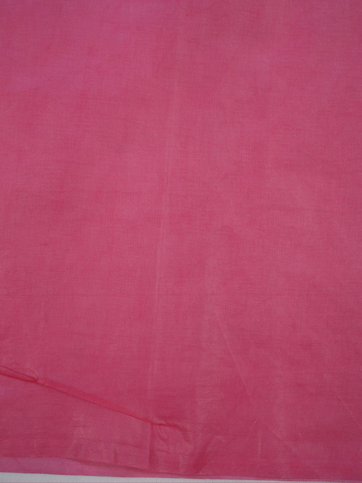 Rose Pink Soft Organza Silk Floral Embroidered Saree with Scalloped Border