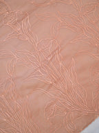 Rose Gold Soft Organza Floral Embroidered Saree