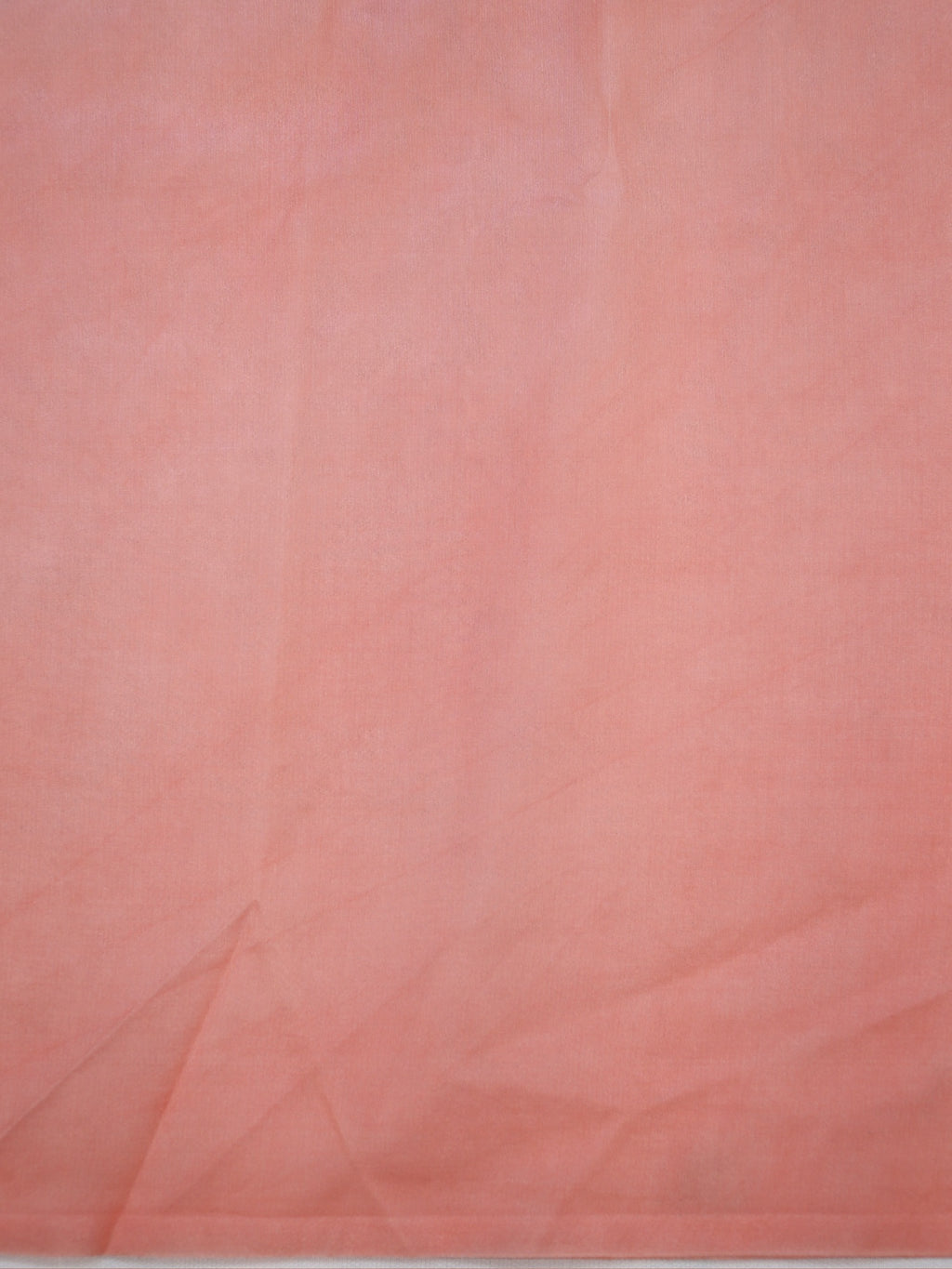 Peach Coral Soft Organza Floral Embroidered Saree