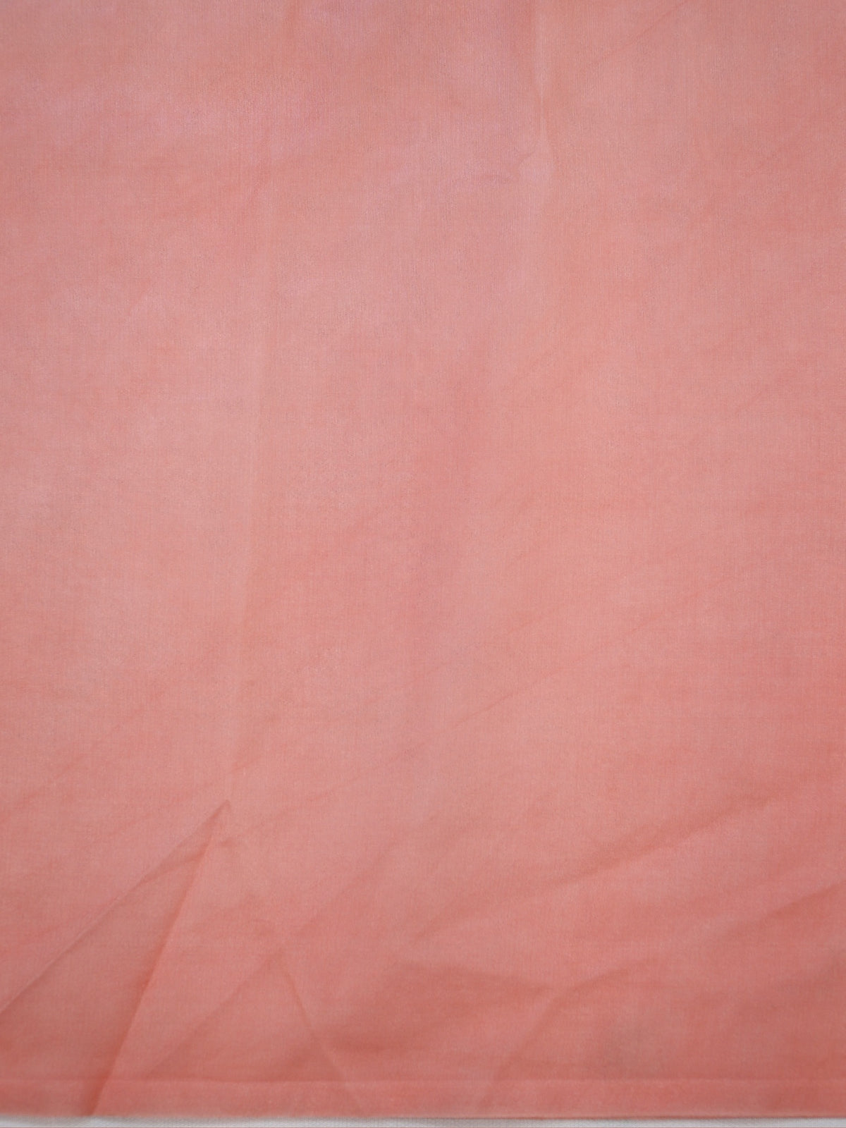 Peach Coral Soft Organza Floral Embroidered Saree