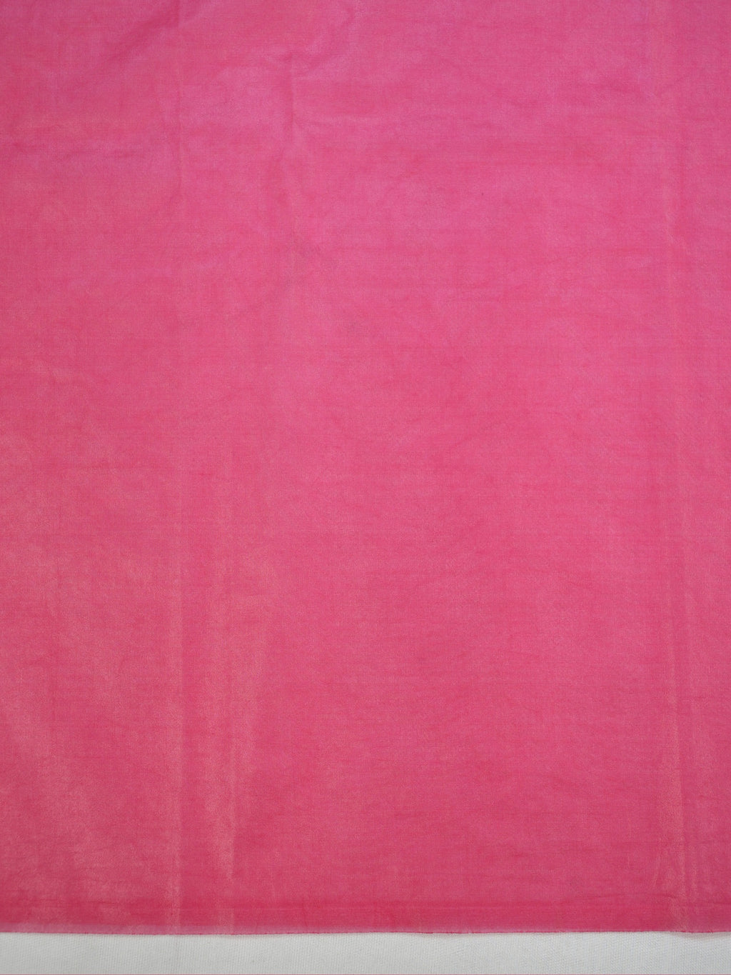 Rose Pink Soft Organza Silk Floral Embroidered Saree with Scalloped Border