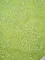 Pistachio Green Soft Organza Floral Embroidered Saree