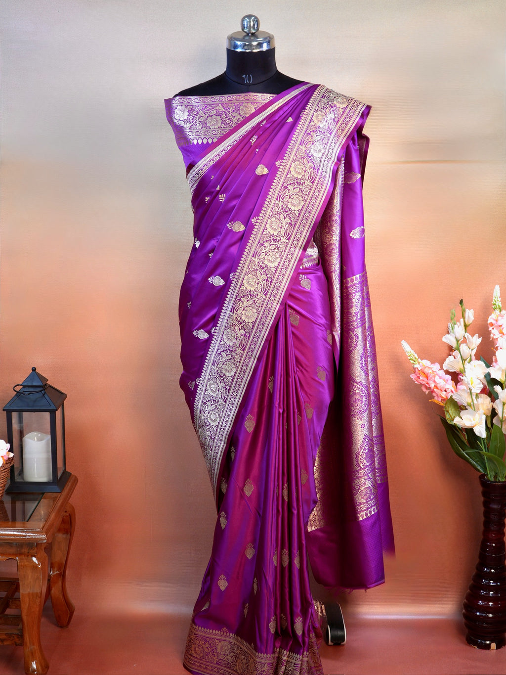 Banarasi Mushru Katan Silk Saree
