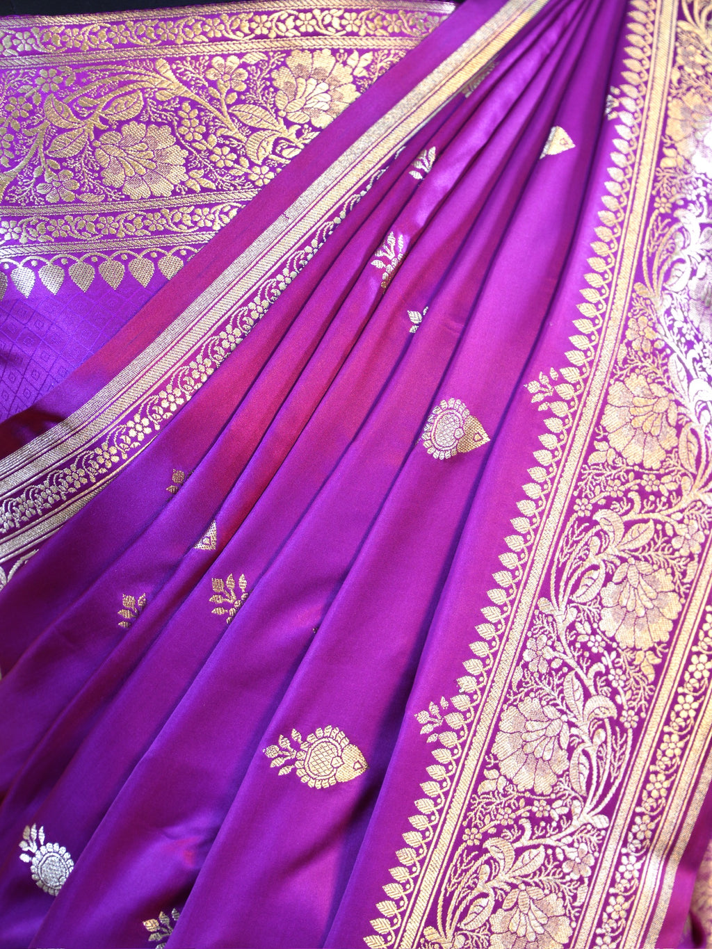Banarasi Mushru Katan Silk Saree