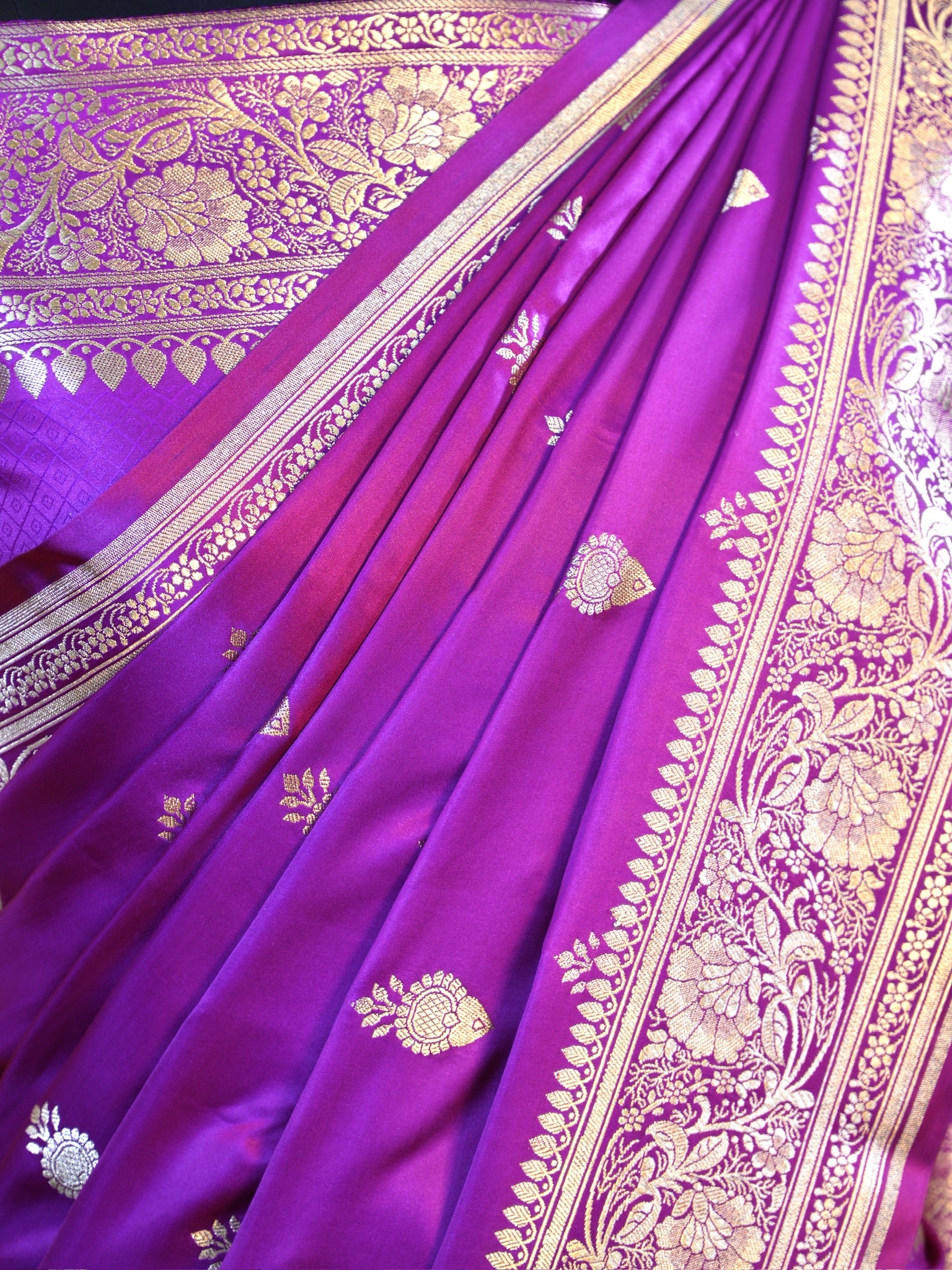 Banarasi Mushru Katan Silk Saree