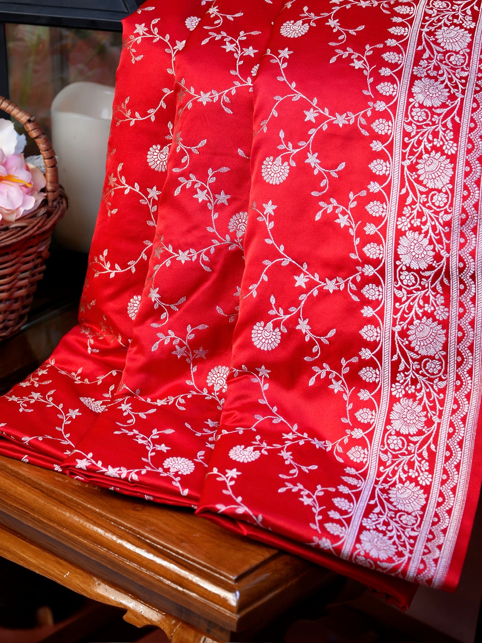 Banarasi Mushru Katan Silk Saree