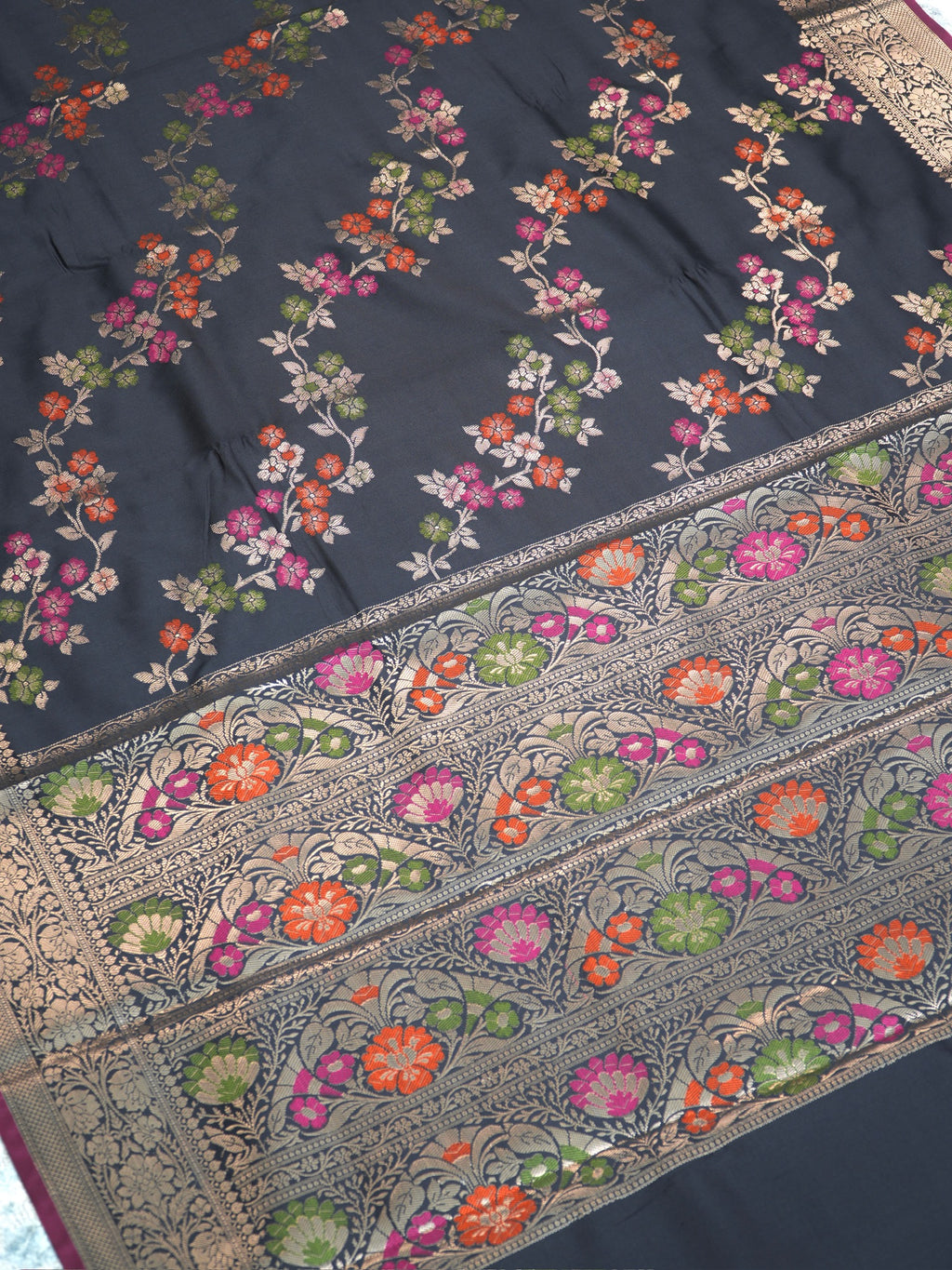 Banarasi Semi Katan Silk Saree