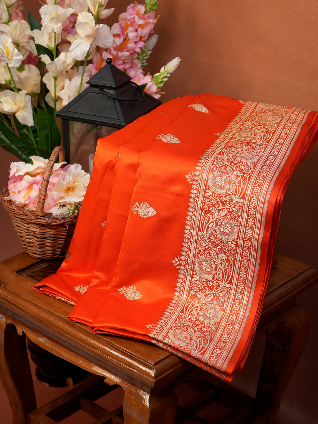 Banarasi Mushru Katan Silk Saree