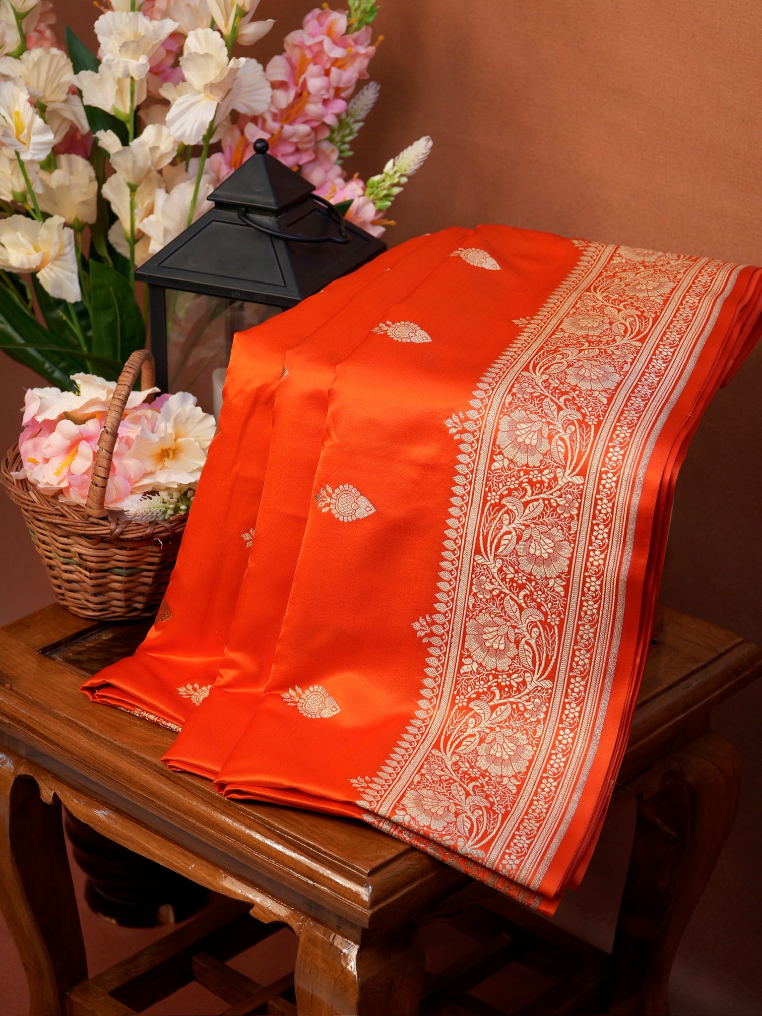 Banarasi Mushru Katan Silk Saree
