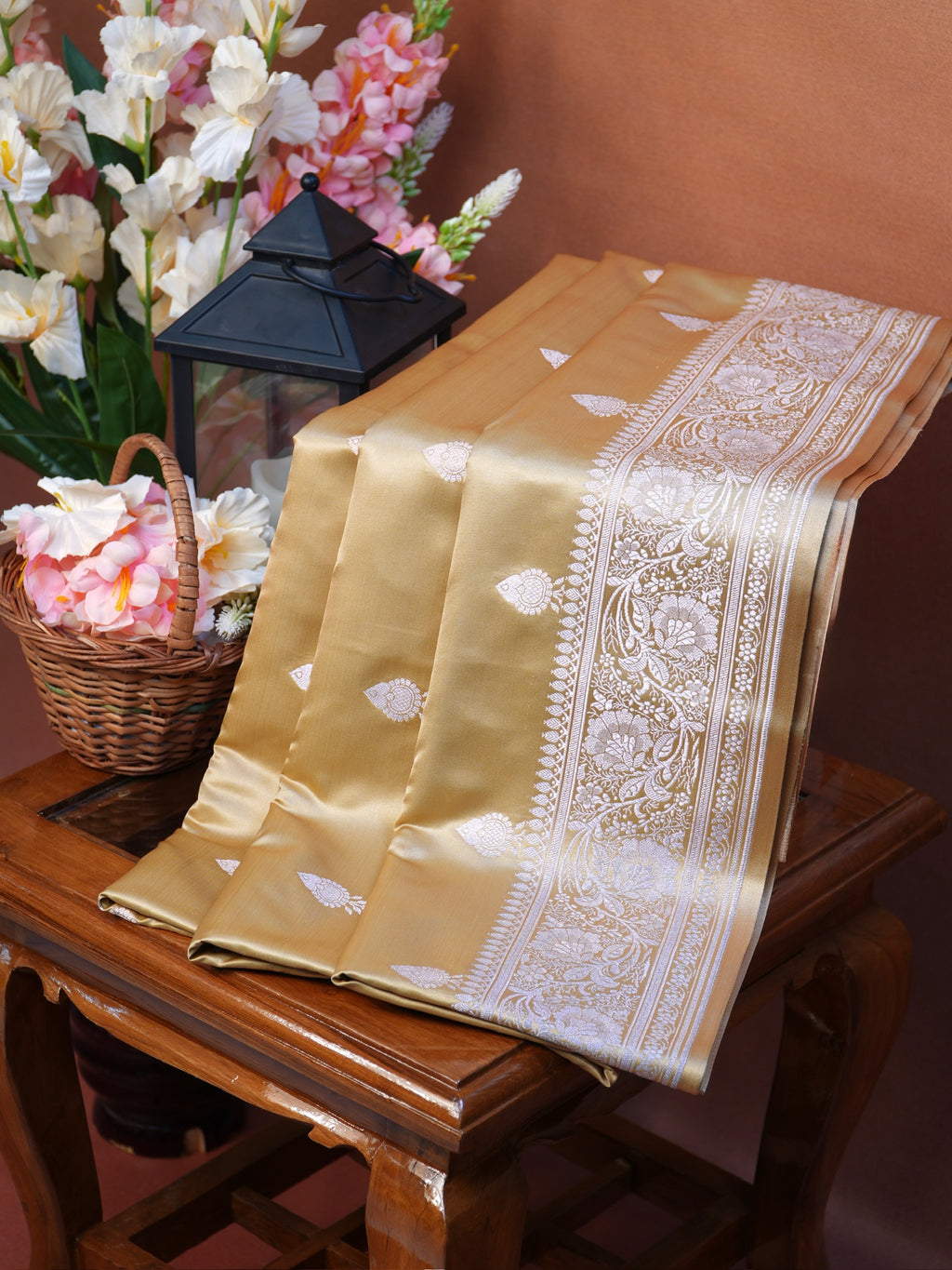 Banarasi Mushru Katan Silk Saree