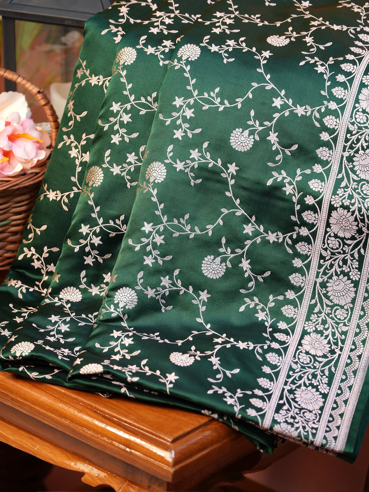 Banarasi Mushru Katan Silk Saree