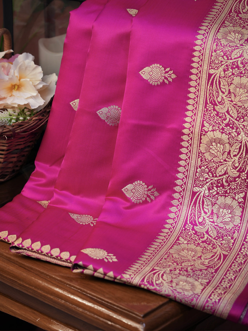 Banarasi Mushru Katan Silk Saree
