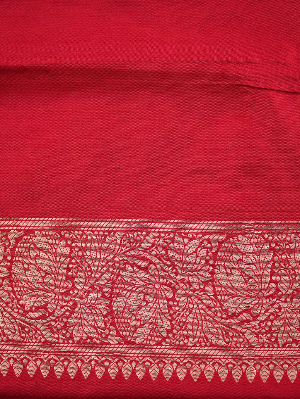 Banarasi Pure Katan Silk Kadhuva Handwoven Saree – Red