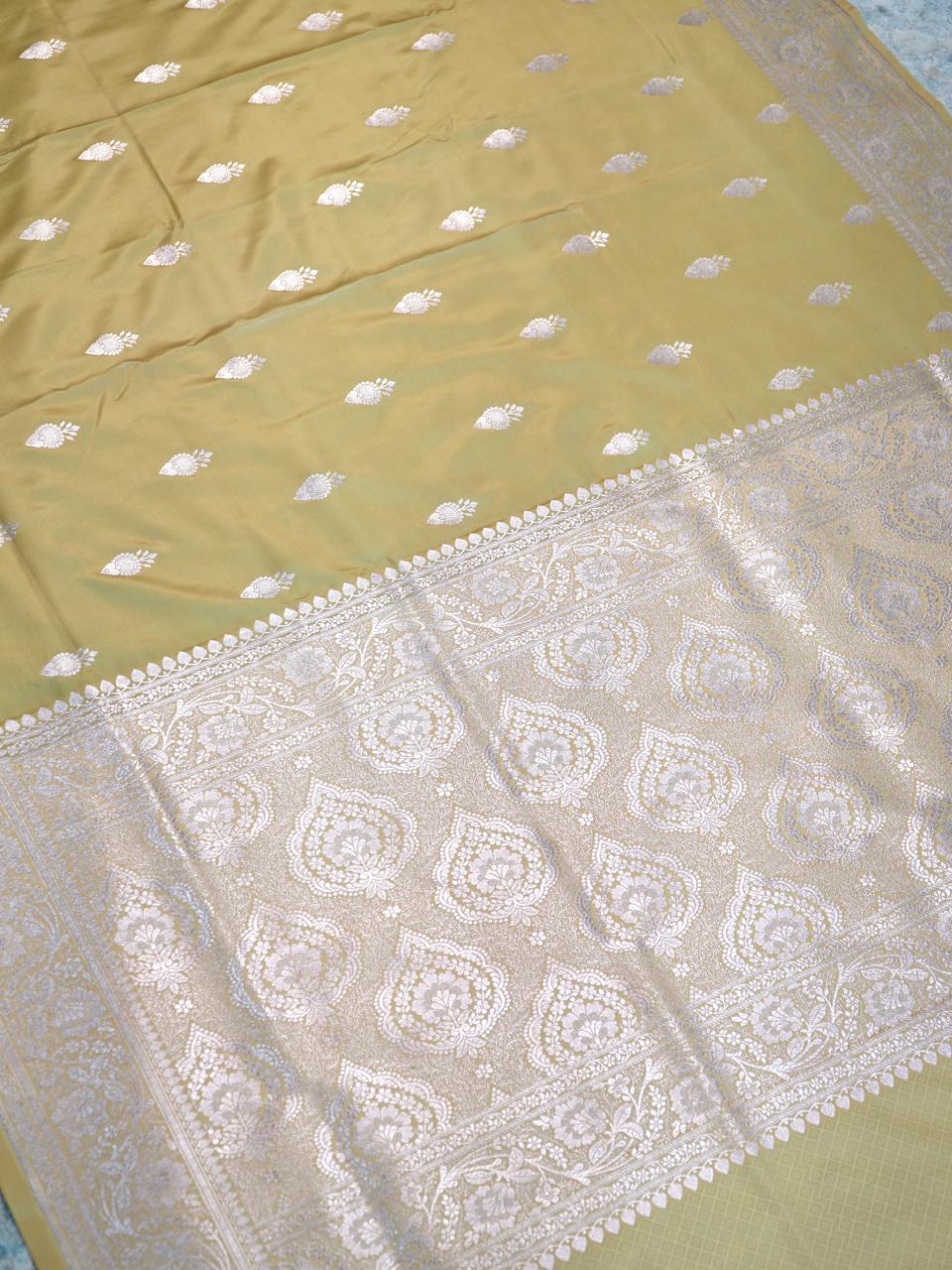 Banarasi Mushru Katan Silk Saree