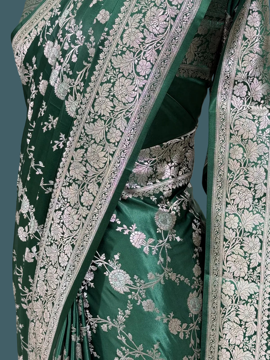 Banarasi Mushru Katan Silk Saree