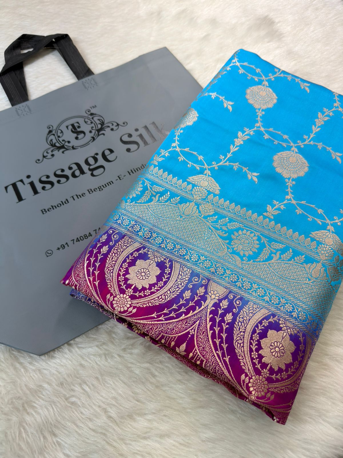 Banarasi Mushru Katan Silk Saree