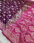 Banarasi Mushru Katan Silk Saree
