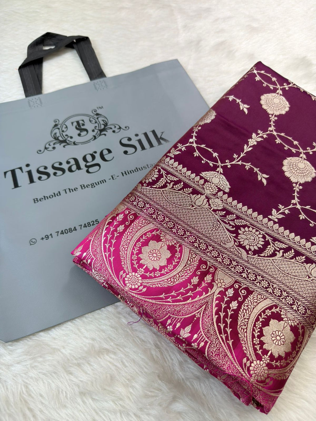Banarasi Mushru Katan Silk Saree