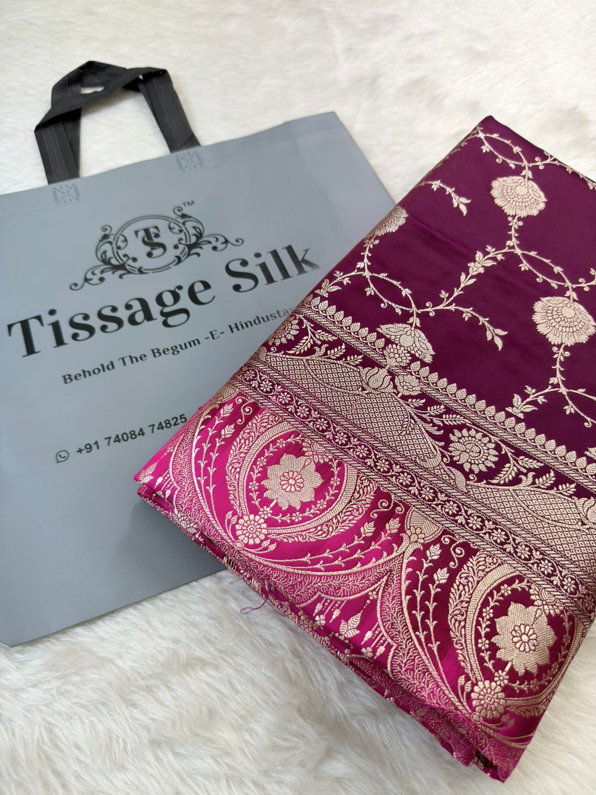 Banarasi Mushru Katan Silk Saree