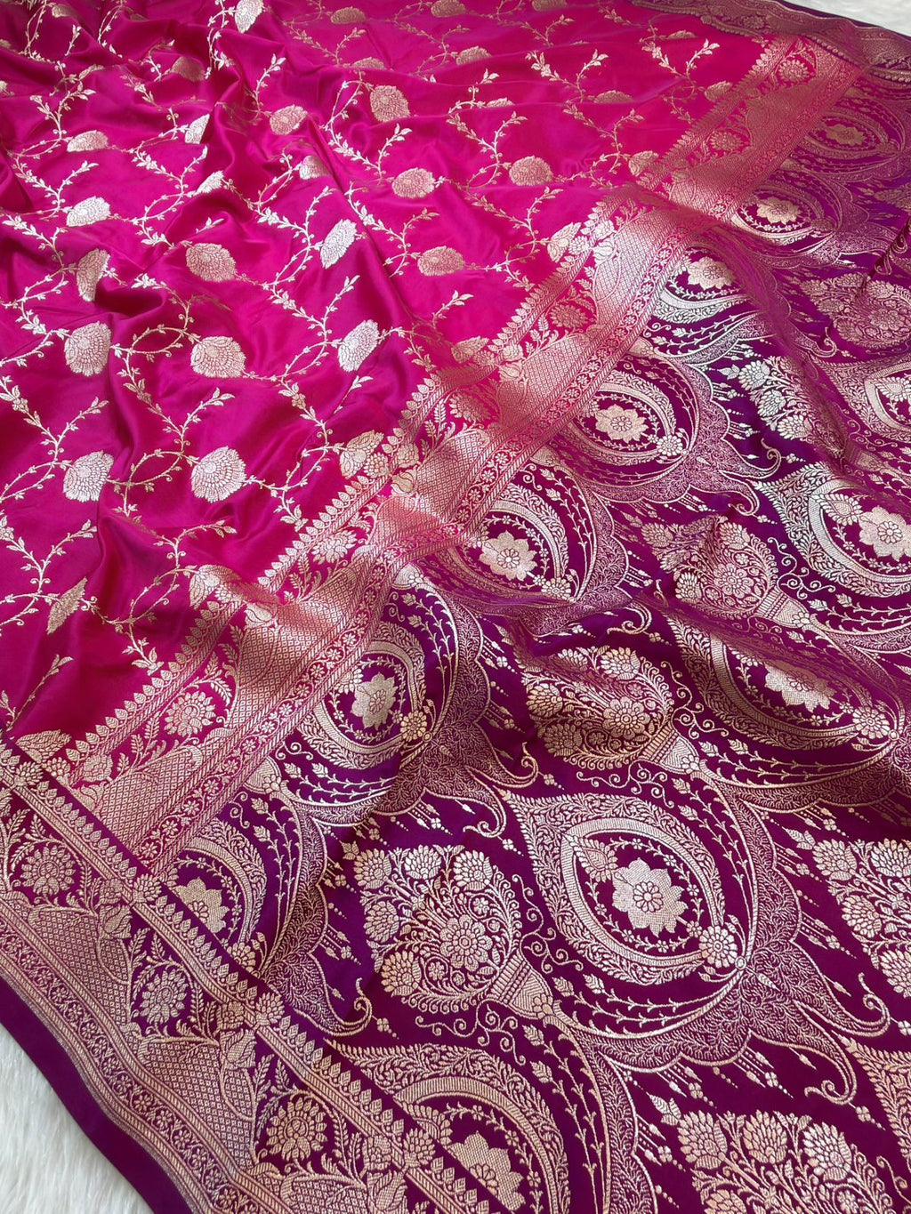 Banarasi Mushru Katan Silk Saree