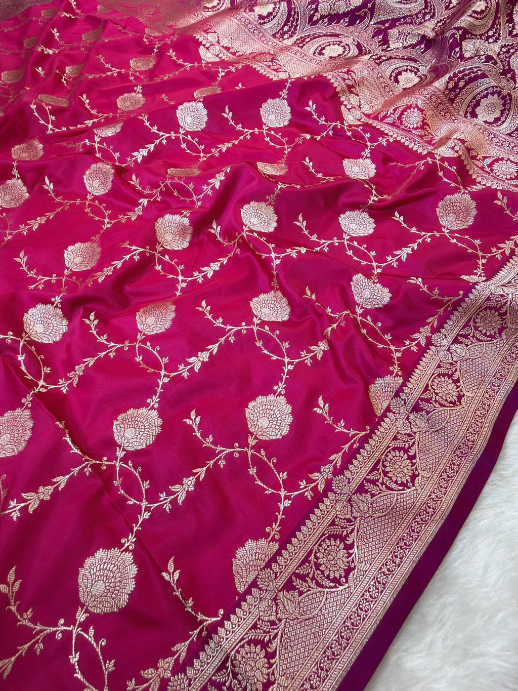 Banarasi Mushru Katan Silk Saree